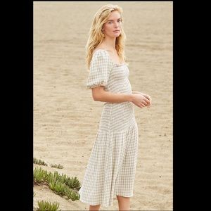 Rachel Pally Briar Gingham Check Midi Dress S